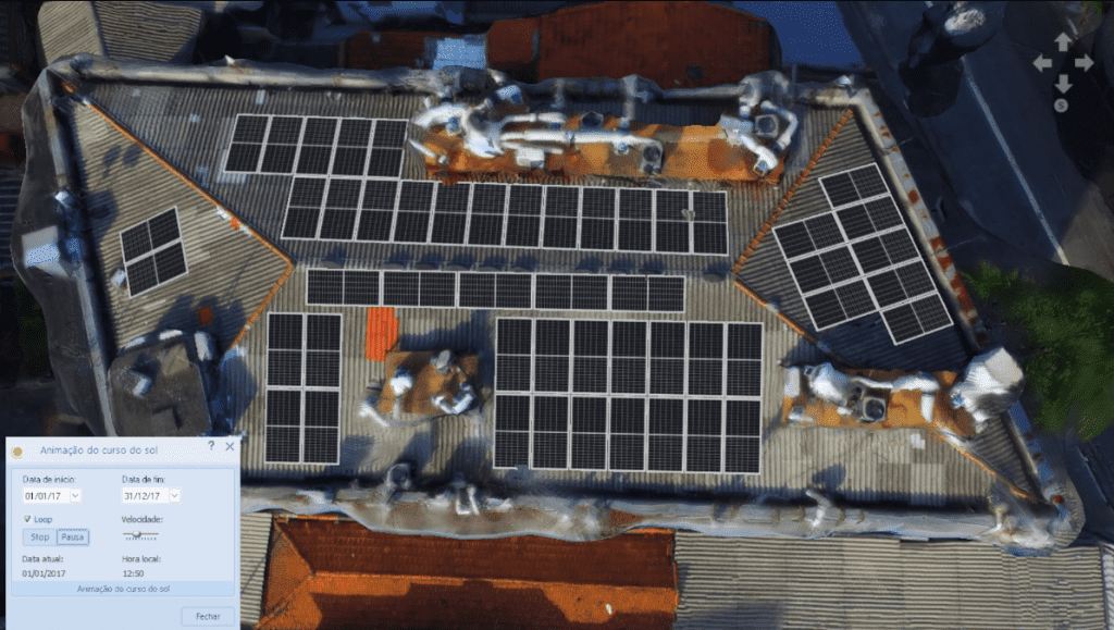 IFELL Engenharia - Simulação de Sombreamento Solar 3D