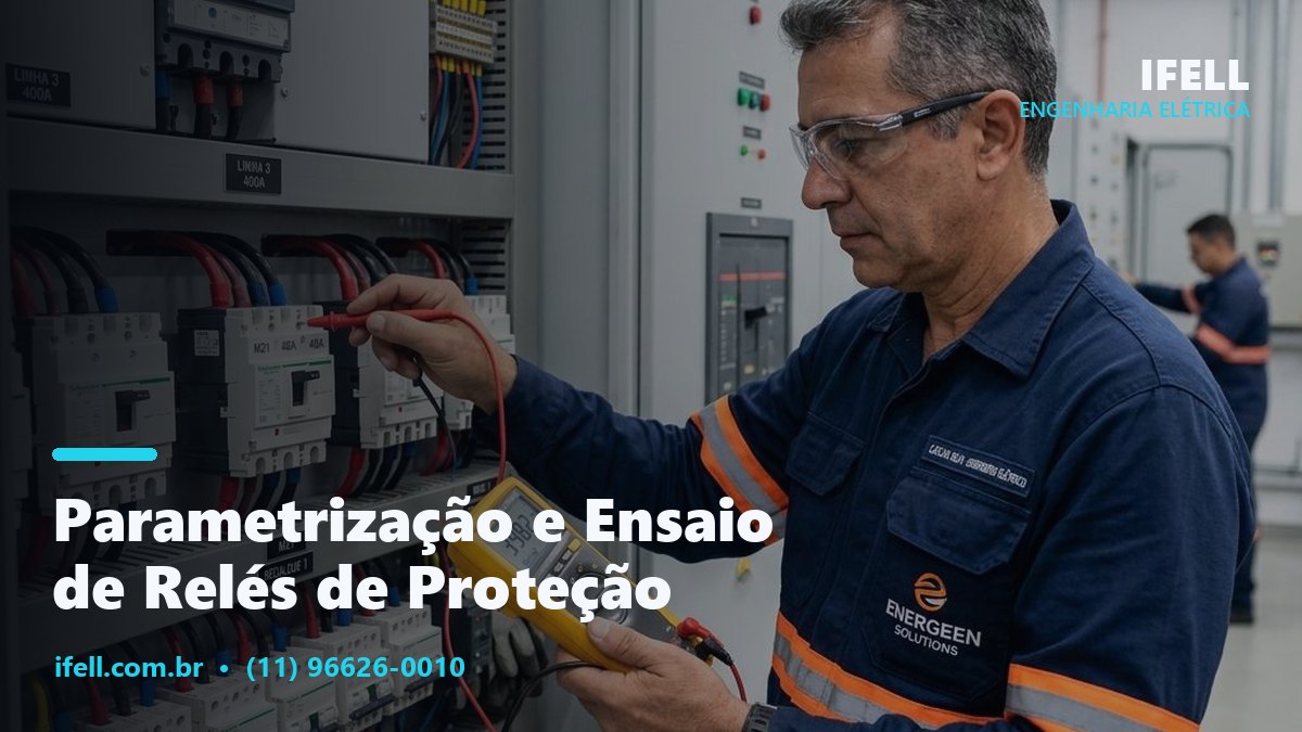 Parametrização e ensaio de relés de proteção com mala de teste pela IFELL Engenharia