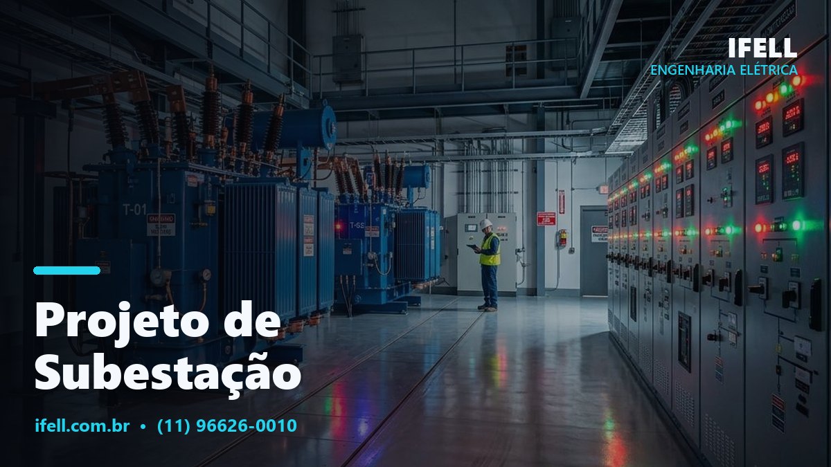 Projeto de subestação particular e cabine primária de média tensão elaborado pela IFELL Engenharia