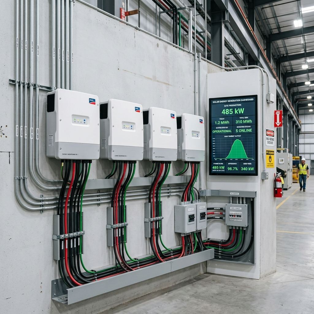 Dimensionamento elétrico do sistema fotovoltaico com inversores e módulos de alta eficiência pela IFELL Engenharia